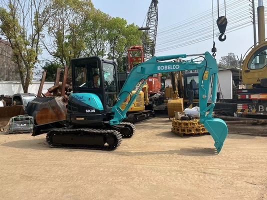 Kobelco SK35 Hydraulische graafmachine 3 ton Crawler Machine met en originele kleur