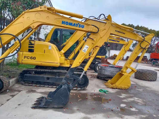 In goede staat 6TON Mini Digger Crawler Excavator Komatsu PC60 PC35MR PC55MR PC56 PC30