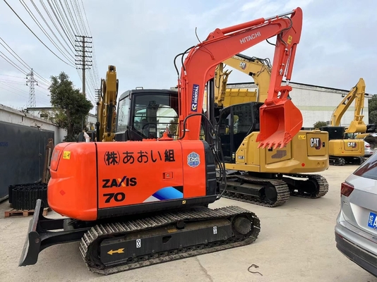 7T Mini Digger Hitachi zx70 Crawler Mini Graafmachine met EPA-motor Gebruikt Origineel Japan