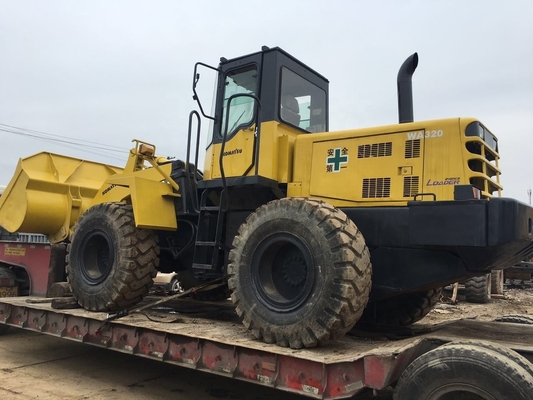 Gebruikte Komatsu 20ton wiellader WA320 met originele motor en Liyuan hydraulische pomp