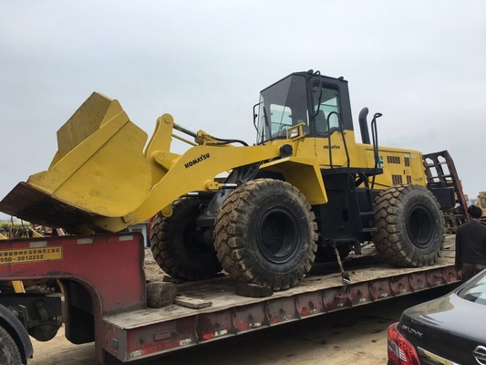 Gebruikte Komatsu 20ton wiellader WA320 met originele motor en Liyuan hydraulische pomp