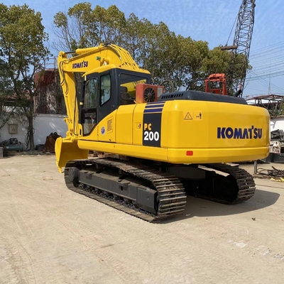 Handel Komatsu PC200 graafmachine 20Ton Crawler Gebruikte graafmachine met originele Japanse motor