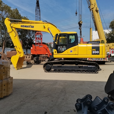 Handel Komatsu PC200 graafmachine 20Ton Crawler Gebruikte graafmachine met originele Japanse motor
