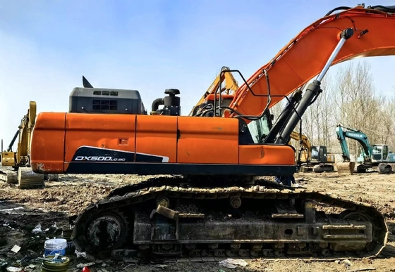 Gebruikte Doosan DX500LC graafmachine met Doosan motor tweedehands hydraulische graafmachine