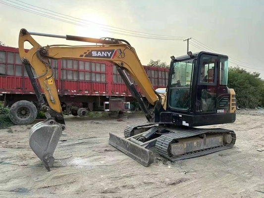 5ton Crawler Excavator Gebruikt Sany SY55 Originele verf Hydraulische Middelgrote Excavator