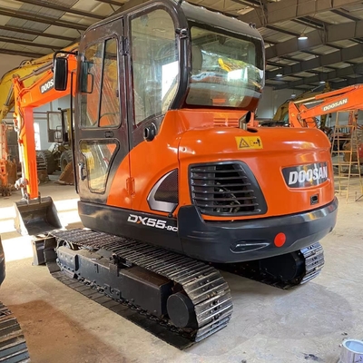 2022 Doosan DX55-9C tweedehands hydraulische kruipgraver met originele hydraulische klep