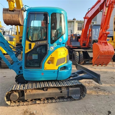 Goede staat Kubota U15 mini graafmachine met 9,6kw vermogen en originele hydraulische klep