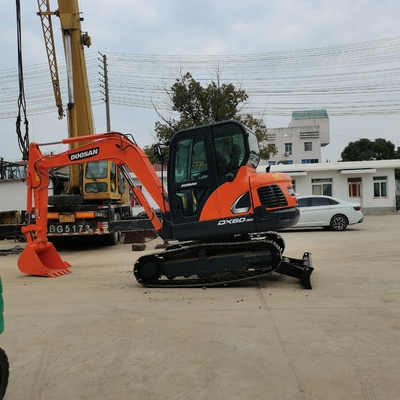 Doosan DX60 Gebruikte graafmachine Japan Originele verfgraver met 0.1m3 emmercapaciteit