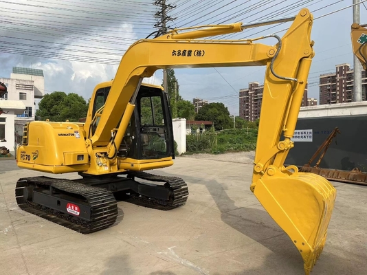 Tweedehands Komatsu PC70 graafmachine in uitstekende staat met 0,38m3 emmercapaciteit