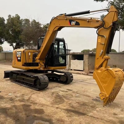 Goed onderhouden gebruikte graafmachine Caterpillar CAT 308E met originele kleur