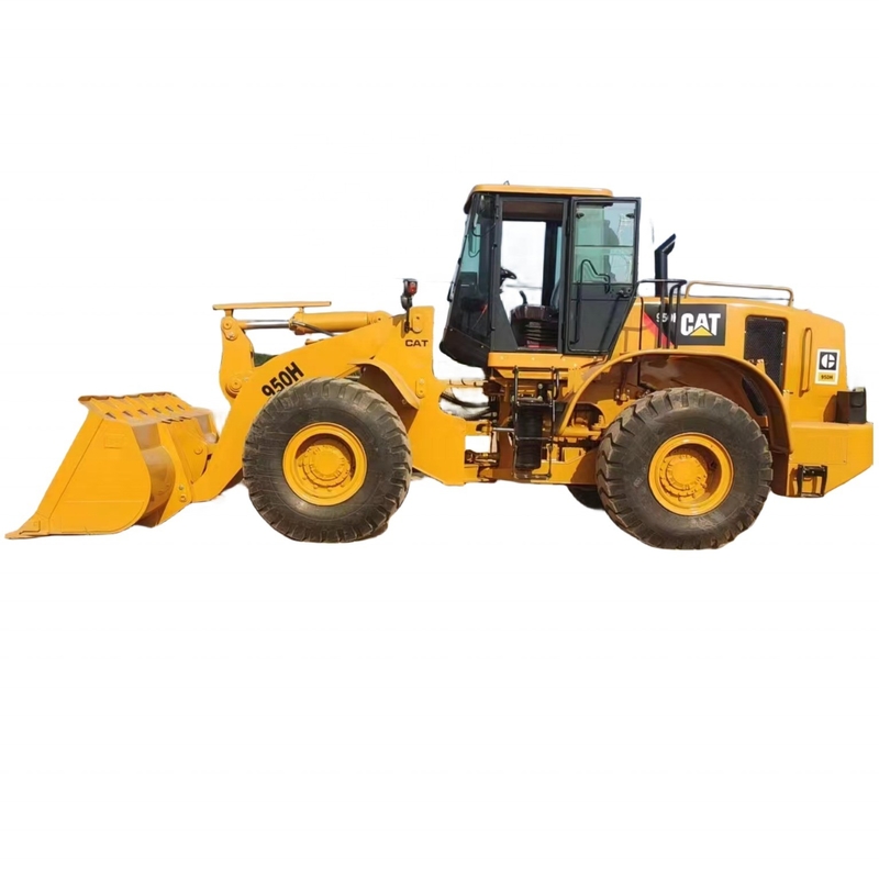 Gebruikte Caterpillar 950H-lader met originele verf en 70 kW stroom uit Japan