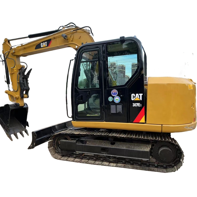 Oorspronkelijke trekkermachine Gebruikte graver CAT 307E2 mini graafmachine met Liyuan-klep