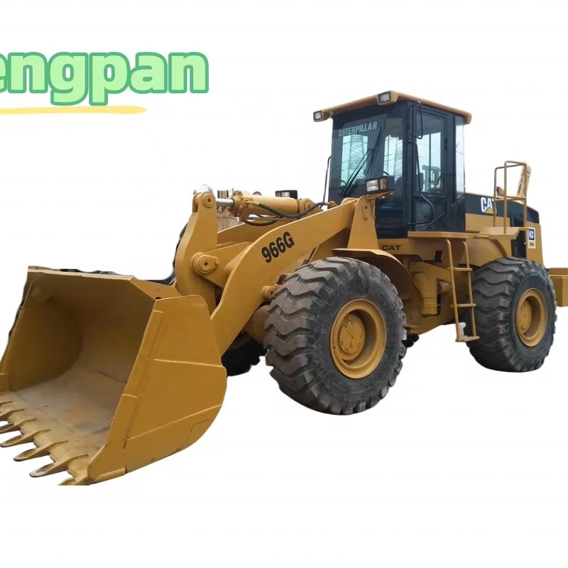 11000 12000 kg Gewicht van de machine Gebruikte CAT 966G wiellader met hydraulische pomp van Nabtesco