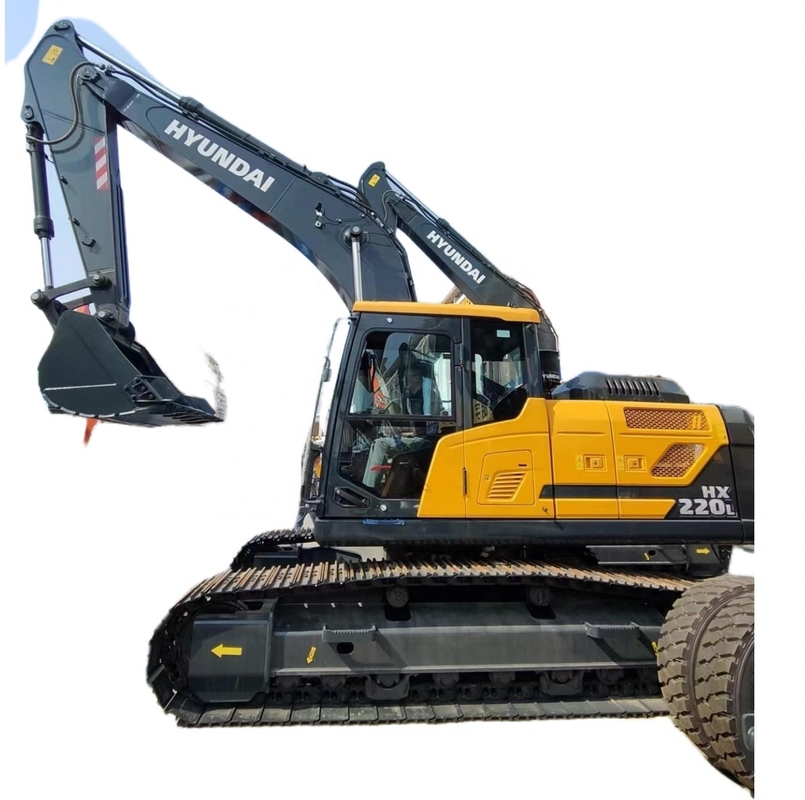 Originele verf HX220L Hyundai graafmachine met EPA-motor en 1,2M3 emmercapaciteit