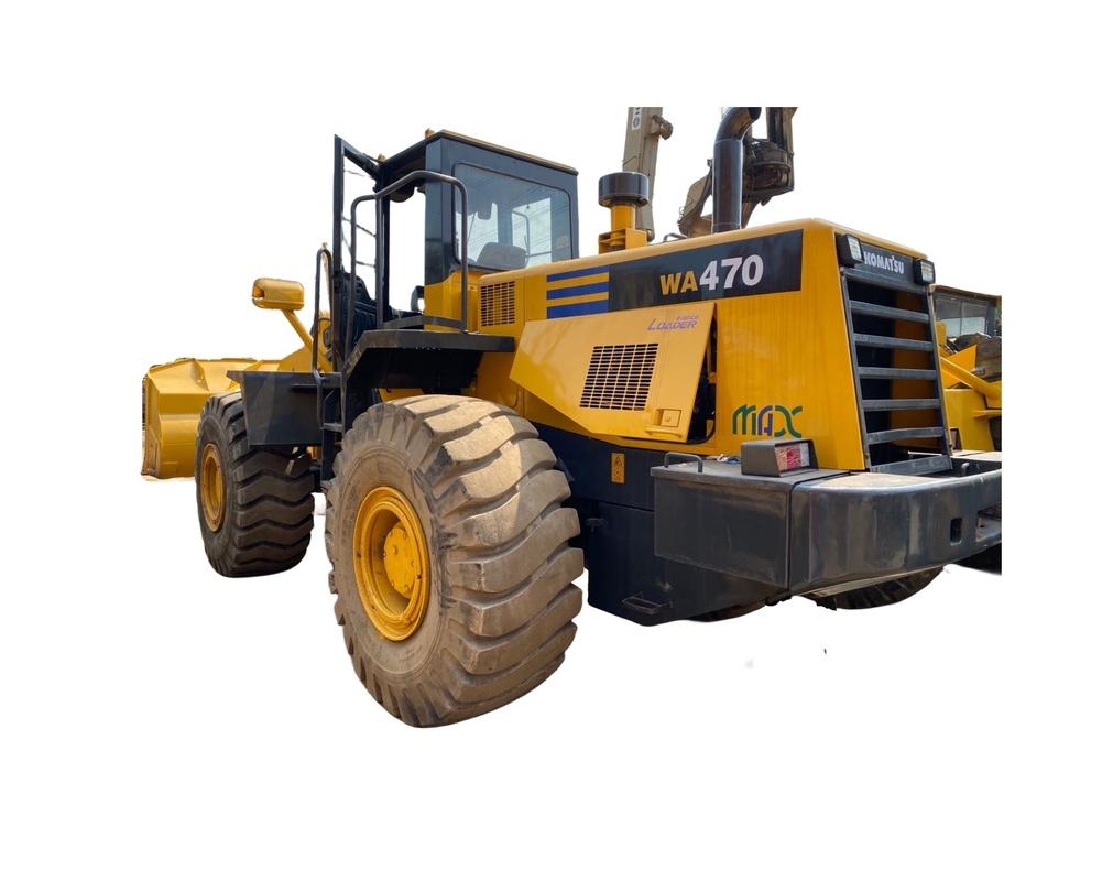 Voorlader Komatsu WA470 Wiellader voor bouwwerkzaamheden Gebruikt 7TON nominale lading