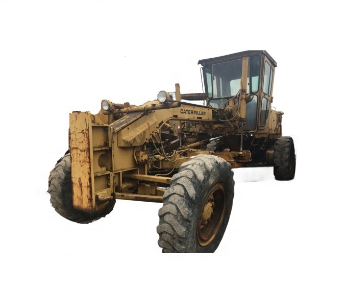 In goede staat dubbeltrommelroller CAT 12G Gebruikte platte landgrader uit Japan