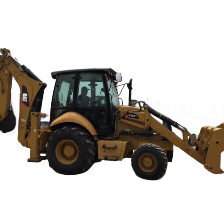 CAT 430F Gebruikte laadmachine met een emmercapaciteit van 0,2 m3 en een lage werktijd