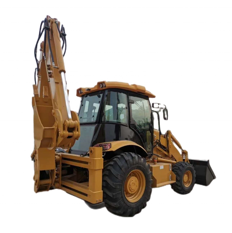 Goede Japanse originele 428 Gebruikte CAT 428F wiellader met en machinegewicht 15000 KG