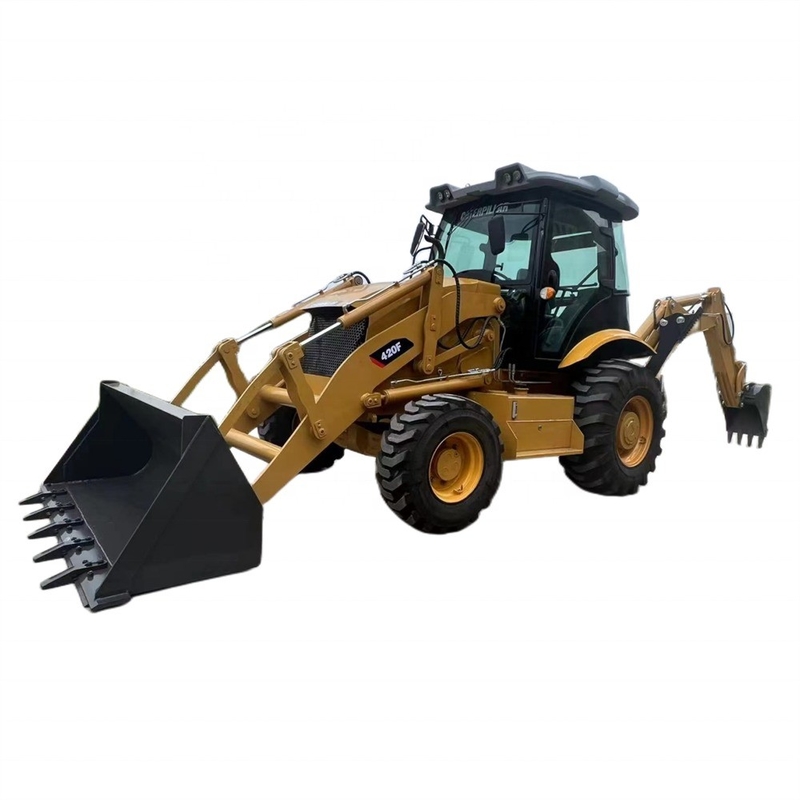 Tweedehands originele Japanse boormachine gebruikt Caterpillar CAT 420F voor zwaar werk