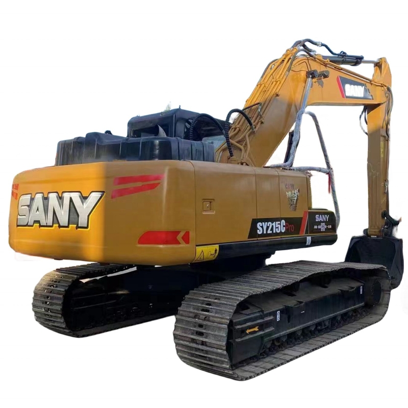 Gebruikte Sany 20ton graafmachine SY215C met originele verf en Liyuan hydraulische cilinder