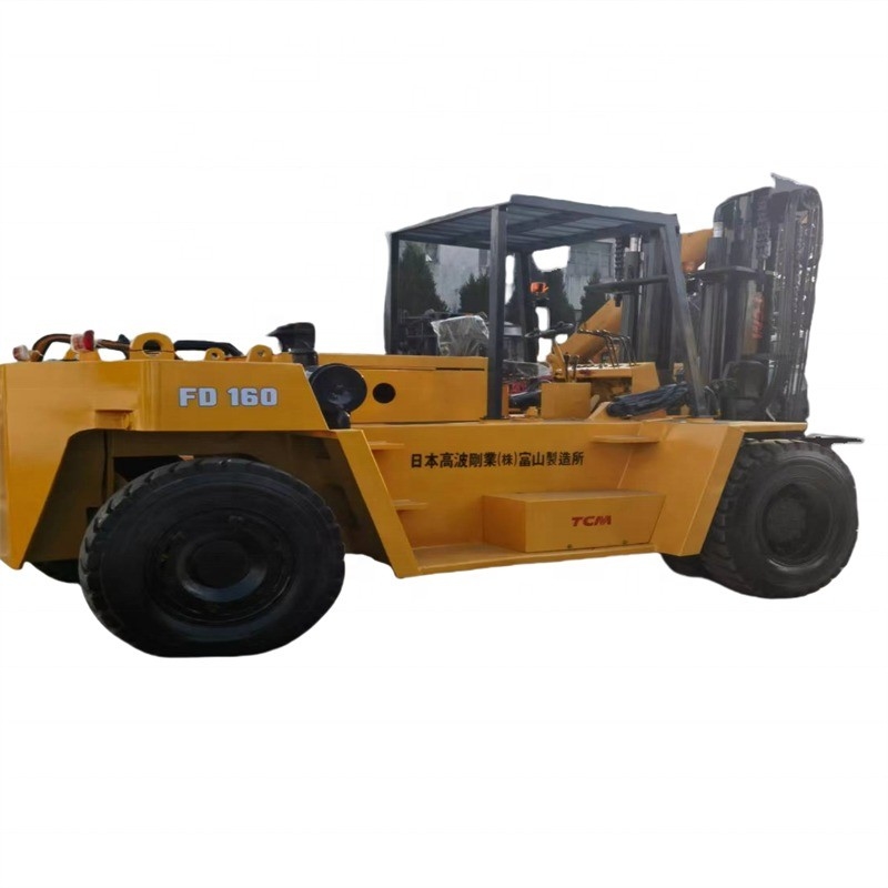 Multifunctionele gebruikte TCM-diesel vorklift FD160 Vorklift 16TON voor gebouwen in Shanghai