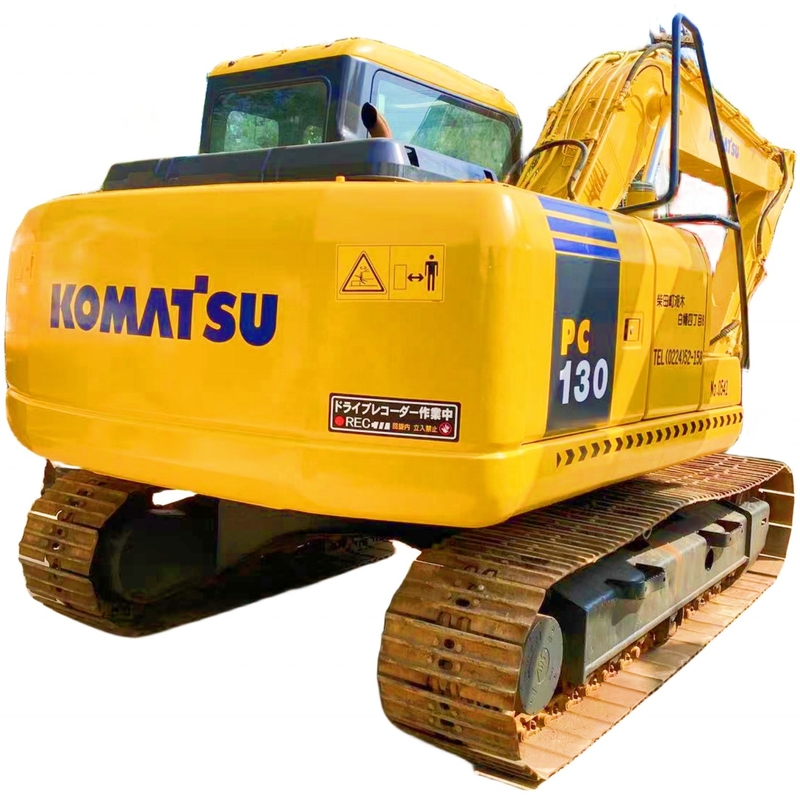 Tweedehands 13ton KomatsuPc130 graafmachine met lage werktijden en 3M3 emmercapaciteit