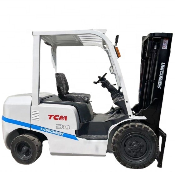 Veiliger gebruikte TCM 3 ton 3,5 ton Diesel vorklift met ISUZU YANMAR MISUBISHI motor FD30
