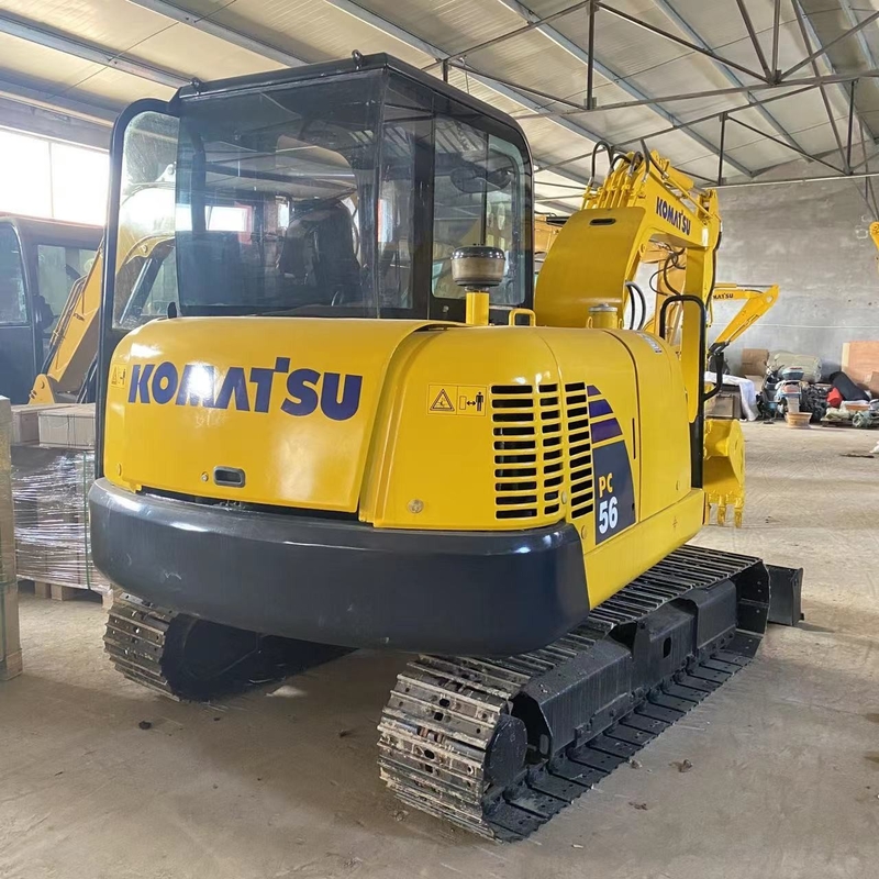 Korte werktijden Gebruikte Komatsu PC56 Mini kleine graafmachine voor efficiënte bouw
