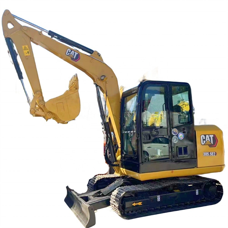 Aardbewegende machines Cat 305.5e2 Mini Caterpillar Excavator met originele CAT-motor