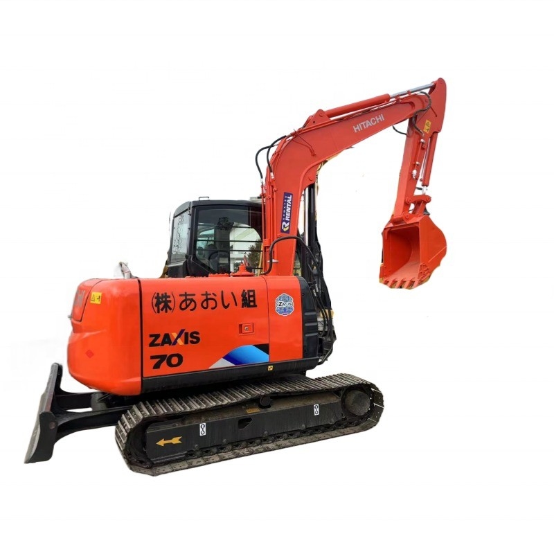 Gebruikte Hitachi ZX70 graafmachine Original Paint Japan EPA Motor met CAT Hydraulische cilinder