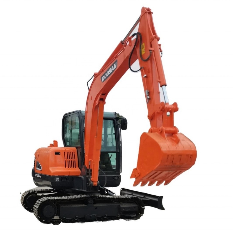 Gebruikte graafmachine Doosan DX60 in goede staat Tweedehands graafmachine Werktijden 0-2000