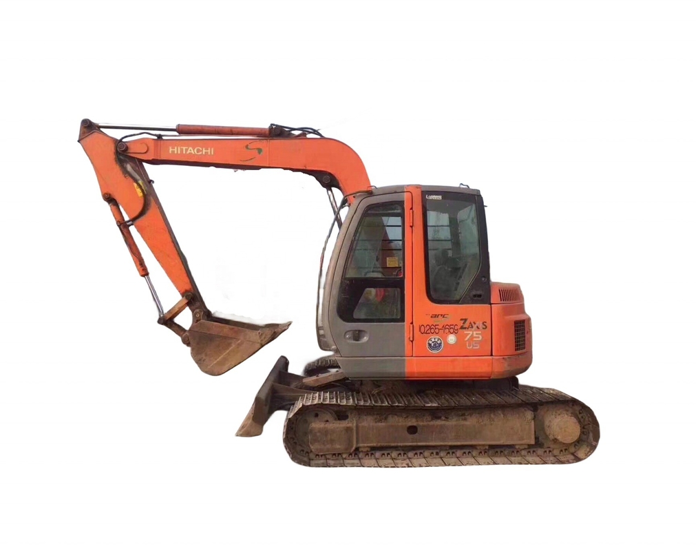 Gebruikte Hitachi ZX75us graafmachine met originele Japanse motor en in uitstekende staat.