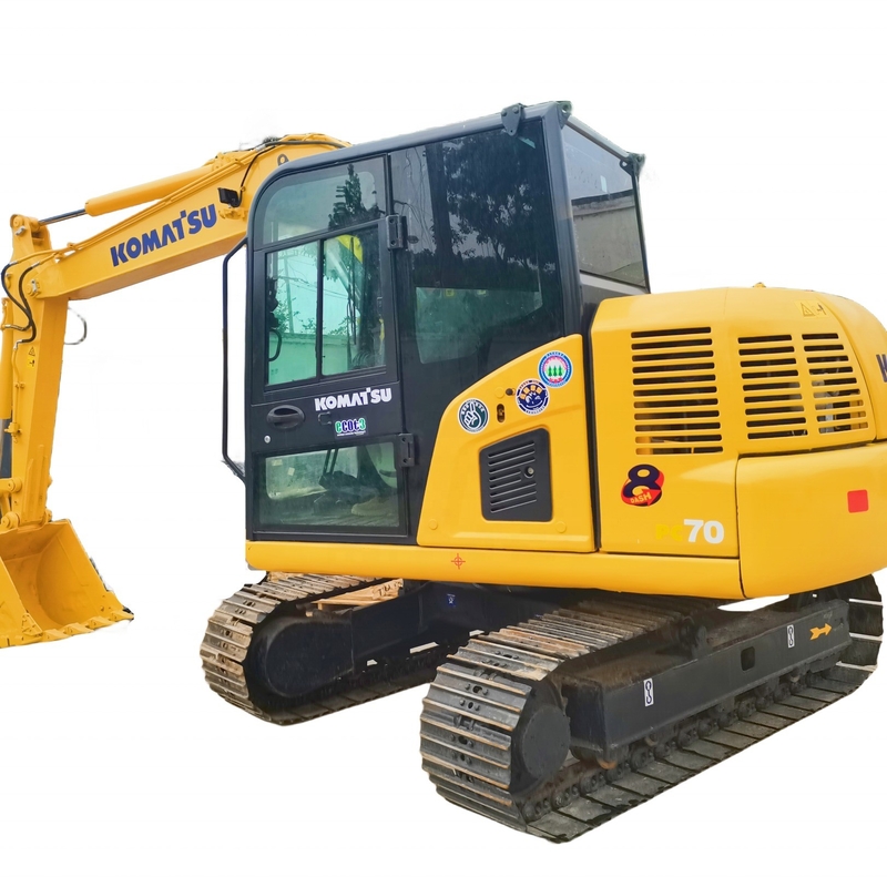Originele verf Tweedehands Komatsu PC70 graafmachine met lage werktijden en motor