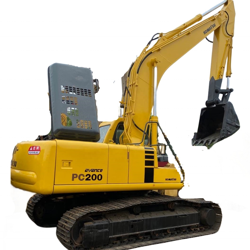 Gebruikte Komatsu PC200-6 graafmachine met geavanceerd hydraulisch systeem 19400 kg machinegewicht