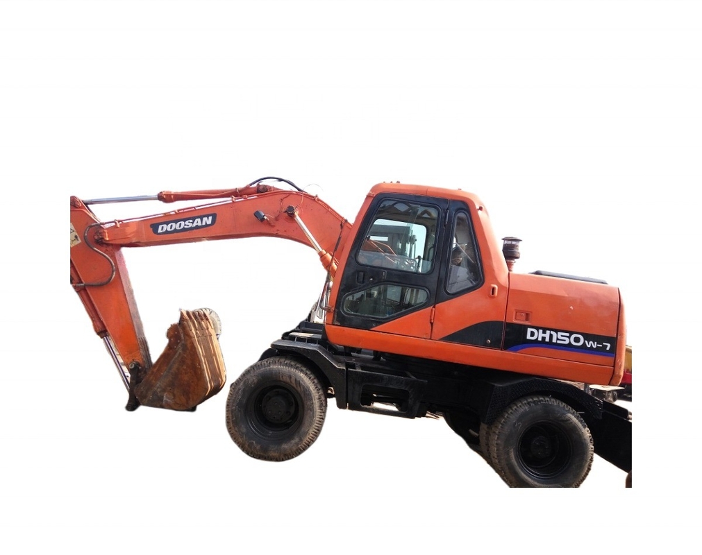 Gebruikte DOOSAN 150W-7 wielgraver 15 ton graver met een emmercapaciteit van 0,7m3