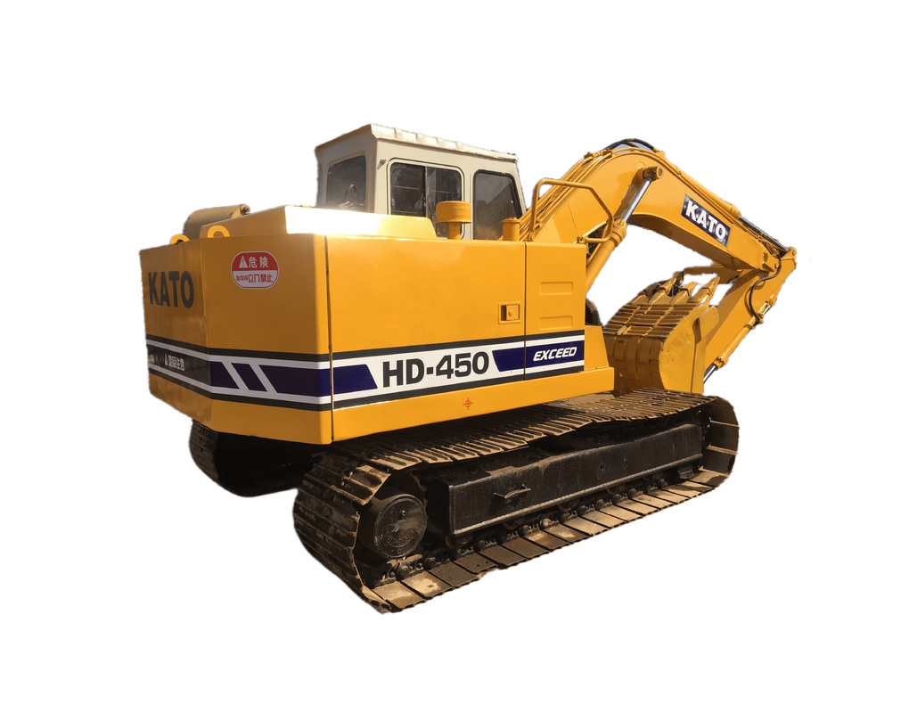 KATO HD-450 Hydraulische graafmachine met originele kleur en bouwmachines