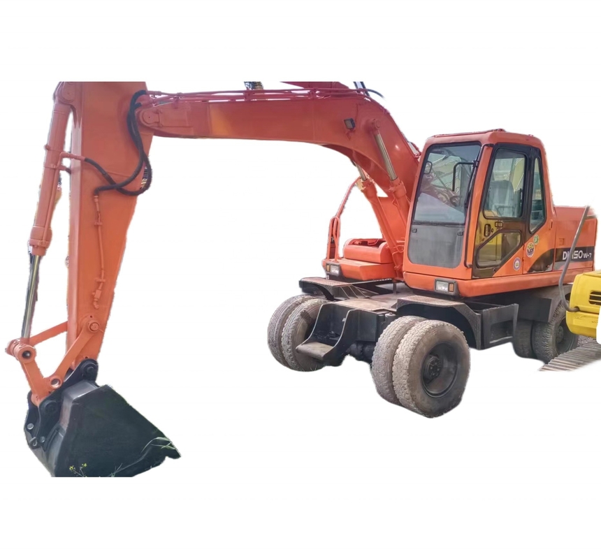 DOOSAN DH150w-7 wiel graafmachine originele verf en 16000 KG op voorraad voor de bouw
