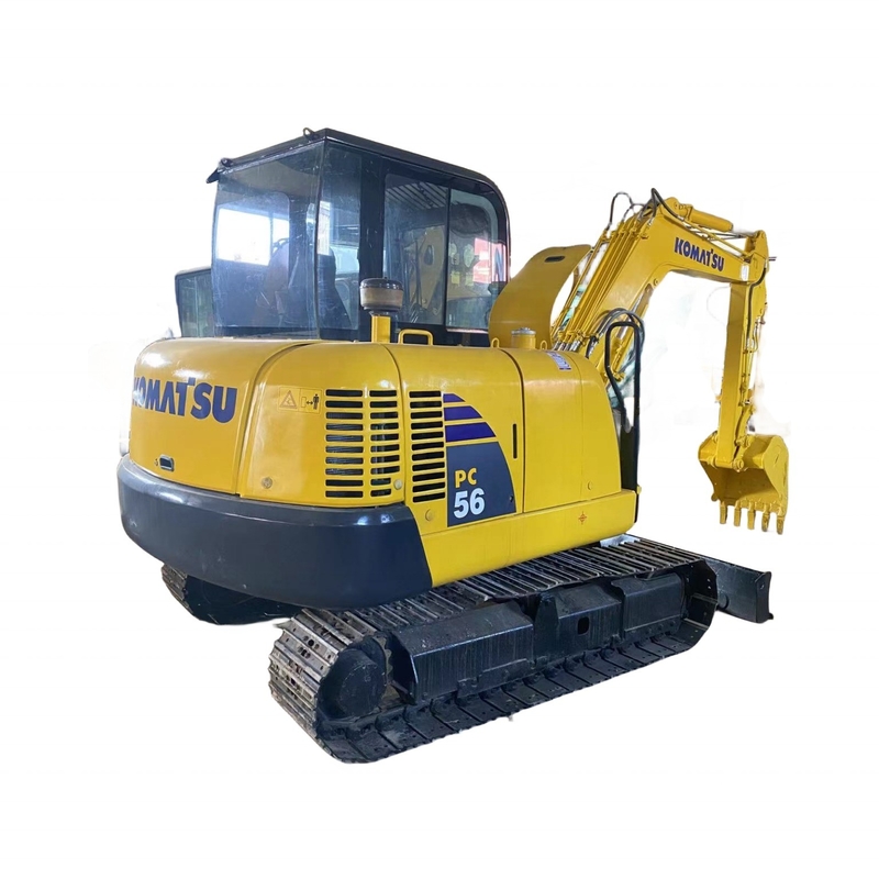 Mini Digger 5,6TON Gebruikte KOMATSU PC56 Crawler Excavator in Japan met laag brandstofverbruik