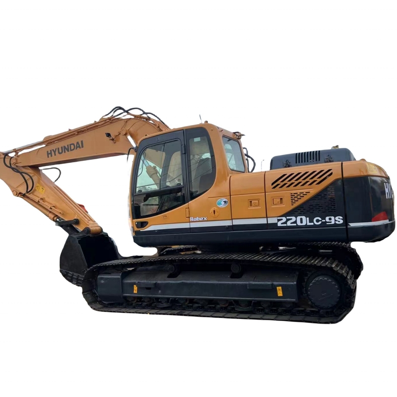 Gebruikte Hyundai 220LC-9S graafmachine met originele motor uit Korea