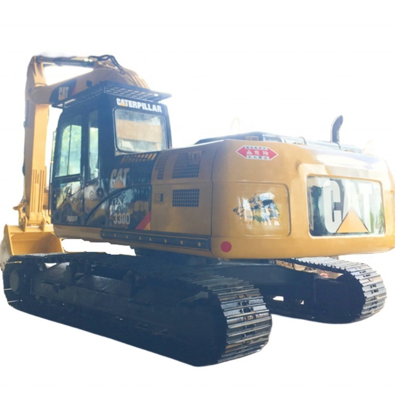 Gele Gebruikte Caterpillar-graafmachine 20 ton in goede staat Tweedehands CAT 330D-graafmachine