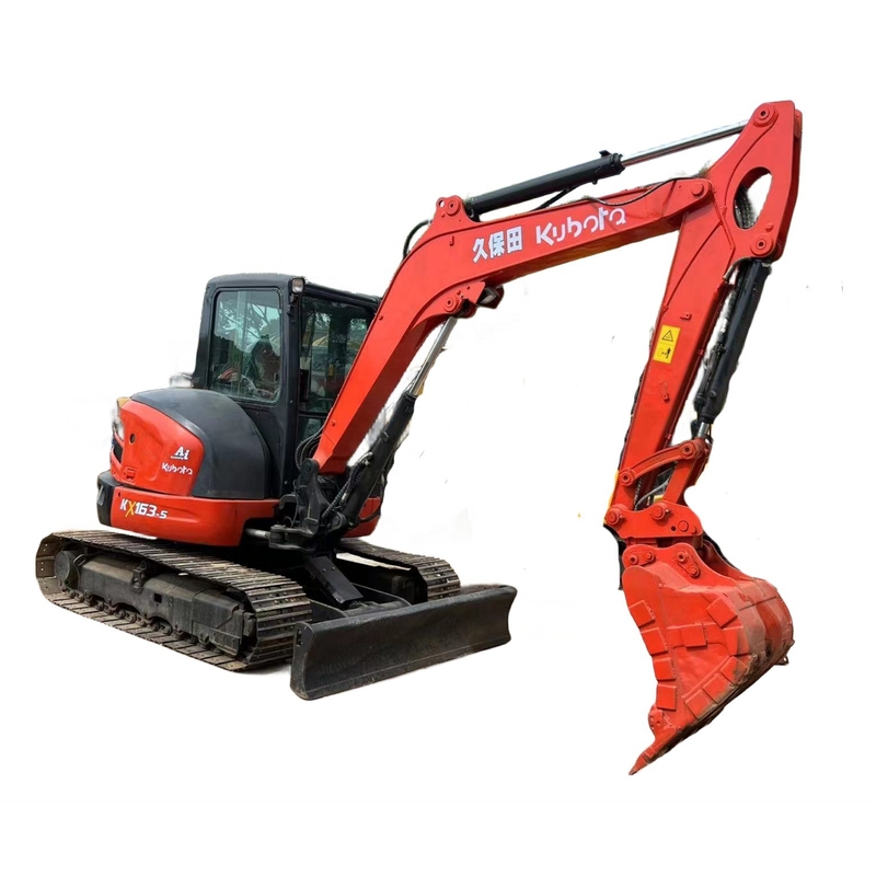 Japan Motor in goede staat Tweedehands Kubota KX163-5 graafmachine met lage werktijden