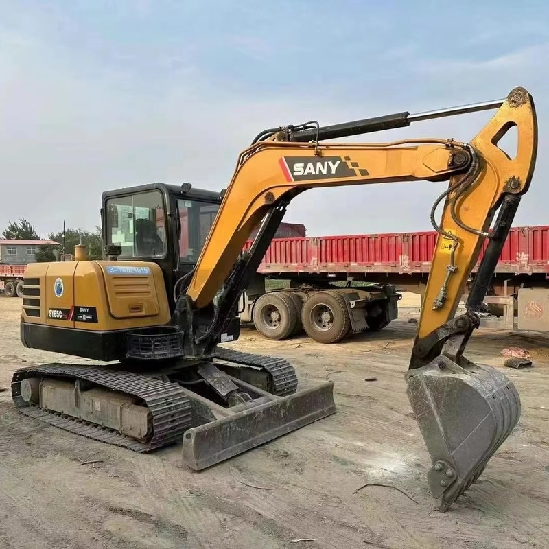 5ton Crawler Excavator Gebruikt Sany SY55 Originele verf Hydraulische Middelgrote Excavator