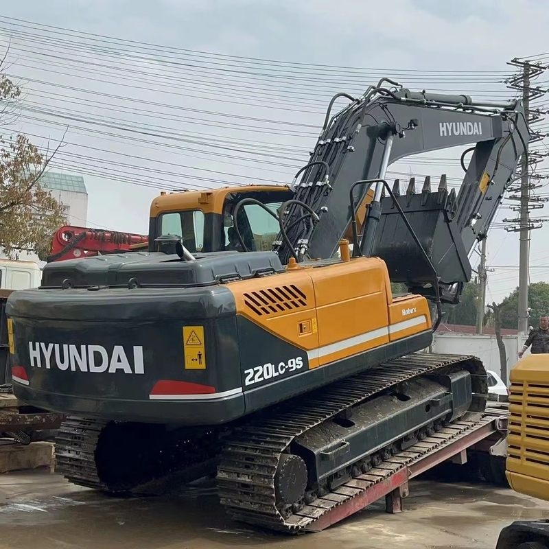 Hyundai 220LC-9s Gebruikte graafmachine met originele kleur en in goede staat in Korea