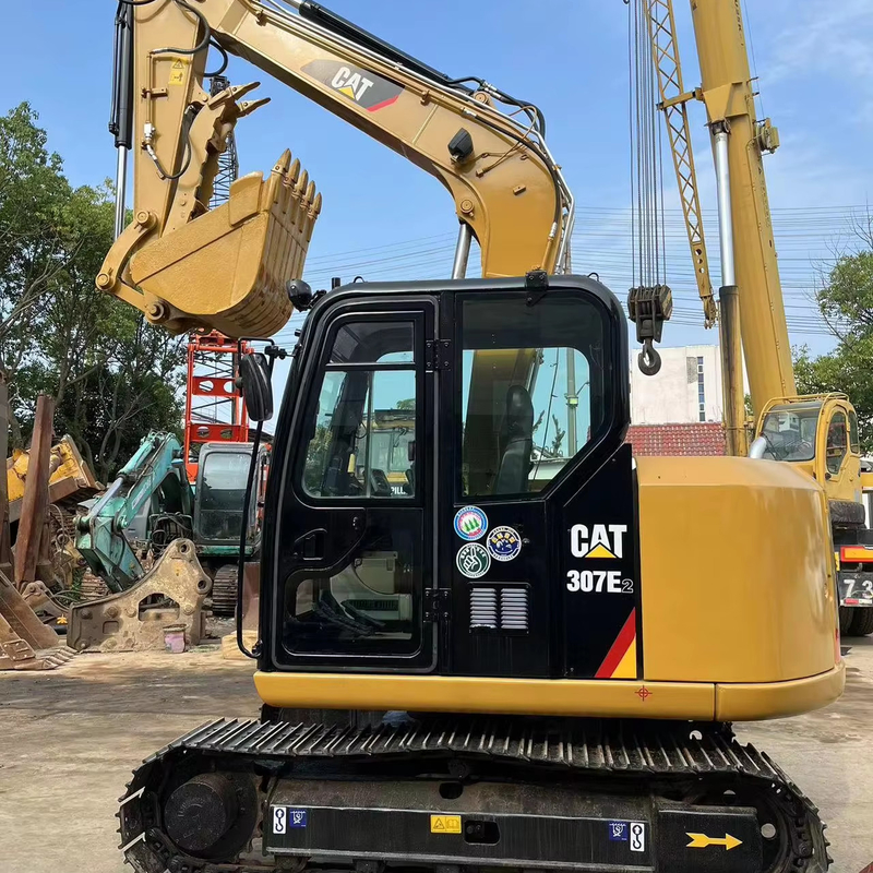 Goed gebruikte CAT 307E2 wielgraafmachine 20000 kg machine gewicht kruipmachine